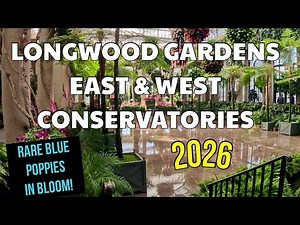 🌺Longwood Gardens Walkthrough | No Talking | East & West Conservatories |🌺