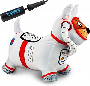 Waddle Hopper Animal Plush Toy for Toddlers and Kids, Pump Included, Ages 2 and up, Space Dog - Walmart.com