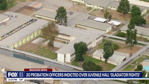 30 probation officers charged with enabling ‘gladiator fights’ between at least 143 juvenile inmates