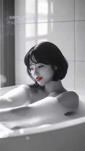 佐藤さらーSaraー on Instagram: "今日は泡風呂で、 ゆっくりあたたまってる🫧 Taking it slow in a bubble bath today 🫧"