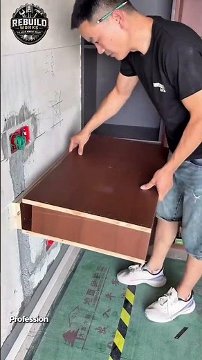 Floating Cabinet Installation Made Easy 🛠️🏠 #DIY #Cabinet #HomeImprovement