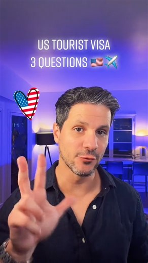 56K views · 1.1K reactions |  US Tourist Visa: 3 Questions #visa #immigration #immigrationlawyer #immigrant #airport | Immigration TV | Facebook