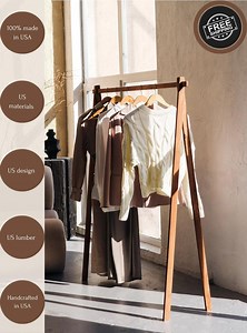 Wooden Clothing Rack, Clothes Hanger, Solid Wood Clothes Rack, a Frame Rack, Hanging Rack, Display Rack, Clothes Stand, Wardrobe,custom Gift - Etsy