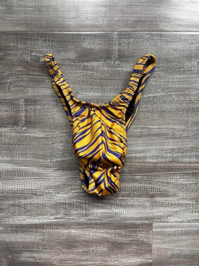 Custom Men's Bodybuilding Posing Trunks - LSU Gold & Purple Tiger Stripes - Competition Trunks - Etsy