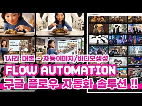 Make GOOGLE FLOW easier! Just input a one-hour long-form script for one-stop automation from char...