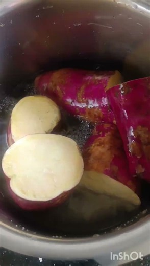 # easy pressure cooker sweet potato boil #food only 2 whistle blower