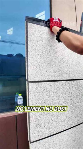 CAMELPANEL Modern Eco-Friendly Fire Resistant Metal Siding Wall Panels for Exterior Wall Insulation Bathroom Dining Workshop Use