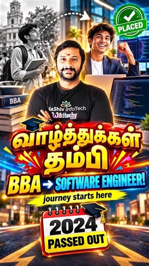 BBA to Software Engineer! 🚀 | 2024 Passed Out | How to Become a Software engineer | kaashiv infotech