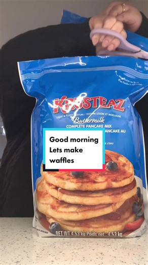 Homemade Waffles and Pancakes with Krusteaz Mix