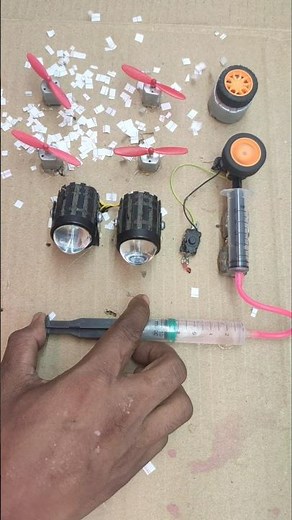 for high RPM Drone motor and double fog light powering with use hydraulic system with tyre_Dc Motor