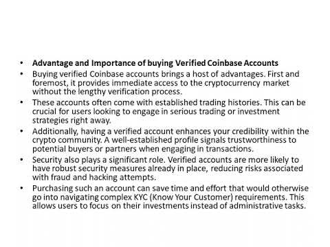 Buy Verified CoinBase Accounts #getsmmus #account #coinbase