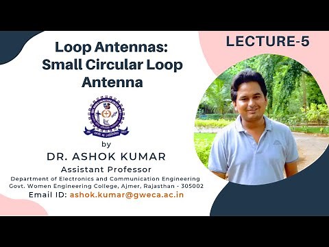Lecture 5 | Small Circular Loop Antenna | Loop Antennas | Wire Antennas | Dr. Ashok Kumar