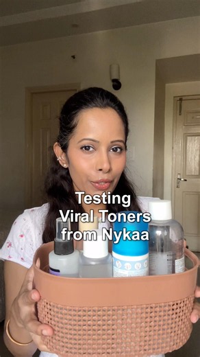 Testing Viral Toners from Nykaa #ytshortsindia
