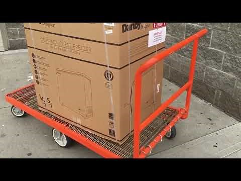 Costco Danby Chest Deep Freezer 5.1 cu ft Unboxing and noise level
