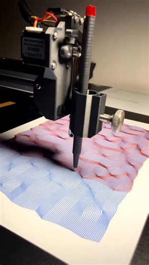 PlotterPen | Satisfying Code Art on Instagram: "I’m planning to start selling these plotter originals soon. Each piece is unique! No prints, just real ink on paper. Would you clear some space on your wall for one of these? Drop a “YES” below if you’re interested! #penplotter #plotterart #oddlysatisfying #generativeart #plotterpen"