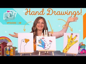 Fun Hand Drawings using your hand as the stencil!