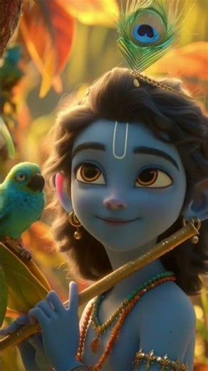 उदास तोते को कृष्ण जी की बाँसुरी ने फिर जीना सिखाया| krishna ji story |perrot video story #krishna