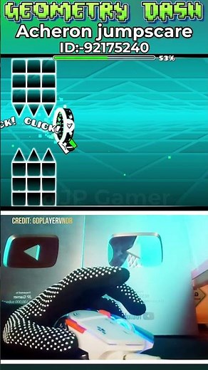 Acheron Jumpscare In Geometry Dash #geometrydash