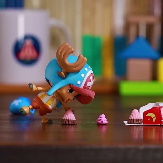 ONE PIECE - Cute Chopper Eating Sweet Chocolate | Stop Motion