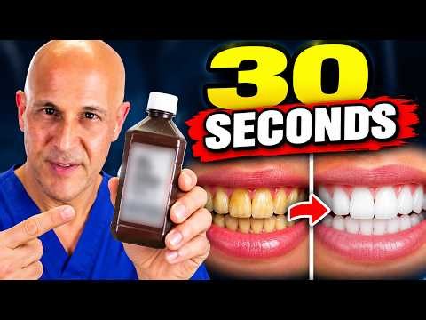 Do This for 30 Seconds for Less Plaque, Healthier Gums & Whiter Teeth | Dr. Mandell