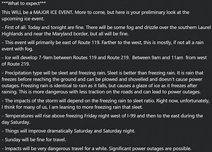 Here's the ice storm update. | Joe Murgo