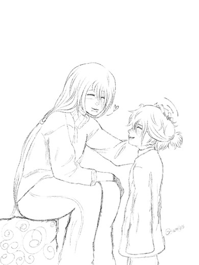 Kyoki y su hijo: Dinámicas creativas en fanart