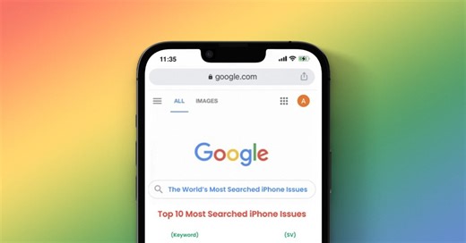 Here are the most common iPhone issues according to search data