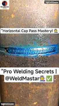 Horizontal Weaving Cap Pass Welding | Avoid Sagging & Heavy Ripples #Tigwelding #@WeldMastar #shorts