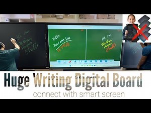 How to Install & Attach an 86” Interactive Writing Panel for Classroom Learning #whitebeard #screen