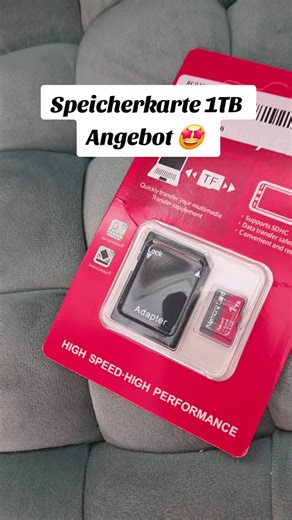 Speicherkarte 1TB zum Besten Preis 👌 #tiktokschop #tiktokshopdeutschland #speicherkarte1tb #speicherplatz #microsd