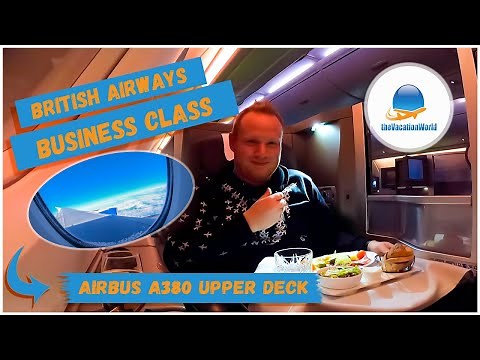 British Airways Airbus A380 on the Upper Deck ✈️⎢Business Class SFO - LHR ⎢thevacationworld