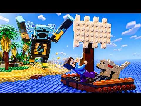 Village Raid 3, Pillager's Slaves - Alex and Steve Life | Lego Stop Motion | Minecraft Animation