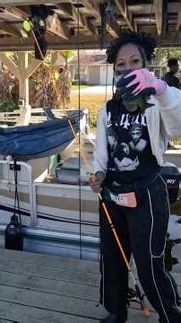 Can pretty girls unhook fish ⁉️ #florida#fishing#outdoors#fun#fish#fyp#shorts#fishon#panfish