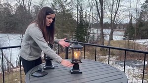 DASTOR 2 Pack Outdoor Post Lights, Dusk to Dawn Outdoor Lamp Post Light Fixture with Pier Mount Base, Waterproof Aluminum Post Lantern for Garden Patio Pathway