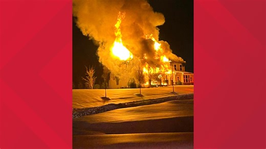 5 displaced by massive house fire in Frederick County