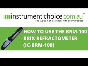 How To Use The BRM-100 Brix Refractometer (IC-BRM-100)