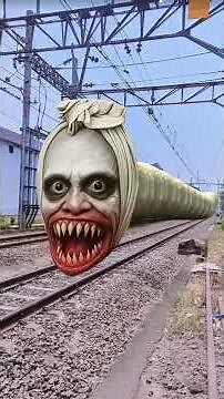 SER4M!!! 🫪 KERETA API POCONG LEWAT 😂🤣 #train #trainfunnyvideo #keretaapi #keretaapiindonesia #kereta