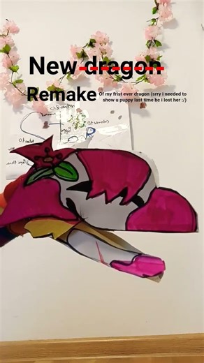 u need to trust meh opp forget about the name: raspberry 2.0 #paperdragon #paperdragonpuppet #art