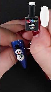 ⛄Cute 3D Snowman Nail Art Tutorial with Kenedi ⛄