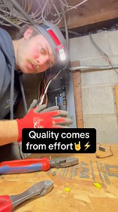 23K views · 1.5K reactions | Quality comes from effort. Efficiency comes from experience. I’m all about taking the extra steps to ensure a much nicer finished product.落⚡️ #electric #electrician #fy #fyp #raw #bluecollar #quality #wisdom #educate #career #electricaltheory | Trusted Electric | Facebook