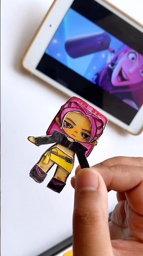 Mira Paper Doll DIY 💗✨ Easy Cute Paper Craft | Handmade Doll Tutorial