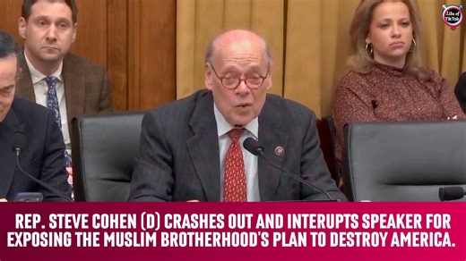 Libs of TikTok on Instagram: "Rep. Steve Cohen (D) CRASHES OUT and interupts speaker for exposing the Muslim Brotherhood's plan to destroy America. "Sir, I'VE GOT THE FLOOR. You're not Pam Bondi... What you're talking about seems like the Middle Eastern version of Project 2025.""