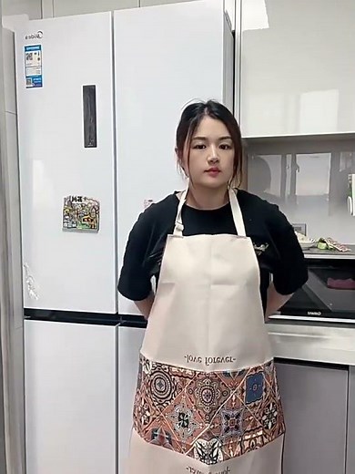 拾光良品 美式復古圍裙廚房家用男女高顏值圍腰耐髒做飯防水圍裙