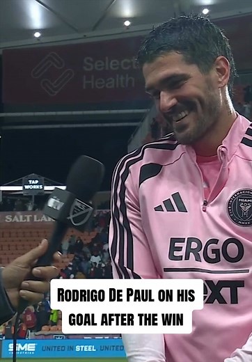 @RDP on his golazo that helped lead to a win in Salt Lake City 🎙️ #mls #rdp #rodrigodepaul #intermiami