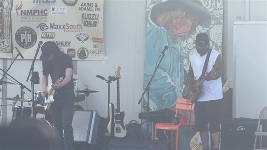 Hill Country blues is alive in Ripley at the Burnside Music Fest put on by Ripley Main Street. Here is a RL Burnside tune played by Silas Caldwell, Garry Burnside with Kent Kimbrough on drums and Tony Caldwell on bass. | Mississippi News