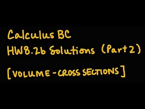 AP Calculus Cross Section Volume Problems - Triangles and Semicircles