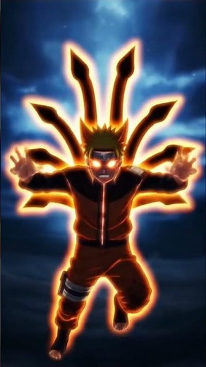 Transformation of naruto to a nine tailed fox #DreamScreenAI