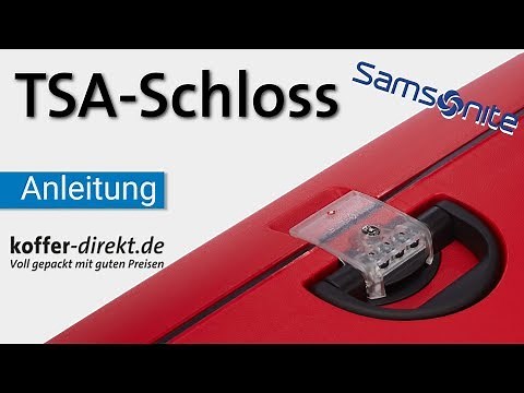 Samsonite TSA Schloss einstellen | koffer-direkt.de erklärt | Anleitung