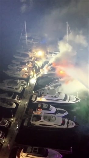 SuperYacht Times on Instagram: "‼️ Three yachts sink and another badly damaged following fire in Spit Marina, Sydney Fire and Rescue NSW (FRNSW) firefighters were called in the early hours on Friday 9 January 2026 with reports that more than 40 firefighters were called to the scene at 3:21am, alongside the Port Authority of NSW firefighting vessel, Girawaa. Details surrounding the vessels are yet to be determined, but SuperYacht Times believes they might include the 25.91-metre Princess 85 yacht