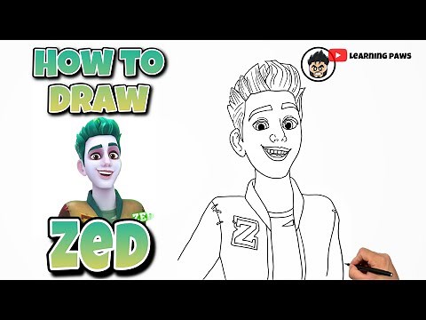 How To Draw ZED | Z-O-M B-I-E-S The Re-Animated Series #art #drawing #artist #zombies